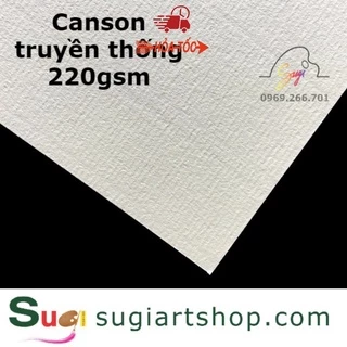 Giấy canson vân ngang loại dày 220gsm size A1- kích thước chuẩn