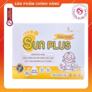 Sũa Non SunPlus - Tăng Sức Đề Kháng, Ngủ Ngon Sâu Giấc Hộp 30 gói