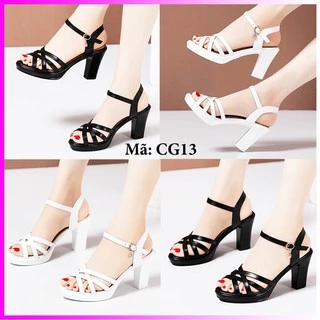 Giày Nữ Sandal Dây Đan Chéo Đế Đúc Cao Cấp - Cg13