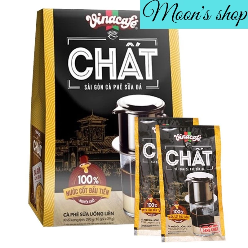 Cà phê Chất Vinacafe hộp 10 gói × 29g