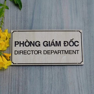 Bảng tên phòng giám đốc bằng gỗ