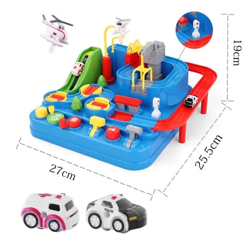 Bộ đồ chơi xe chạy trên đường ray ô tô Roadstar 2021 cho bé 2 3 4 5 tuổi rèn trí tuệ và phản xạ
