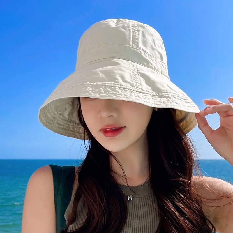 Nón Tai Bèo Chống Nắng Vành Rộng Gấp Gọn Thời Trang Xuân Thu Cho Nữ