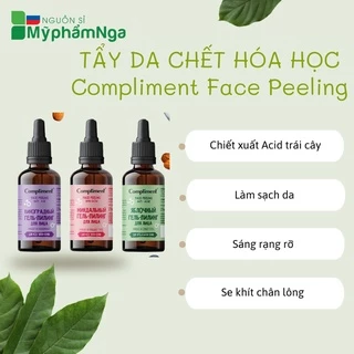 Tẩy da chết hóa học Peel da Compliment Face Peeling 27ml sáng da, se khít chân lông