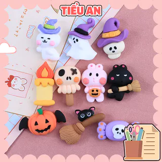 Charm (C608) slime/ Dụng Cụ Charm Trang Trí [Ko Keo & Nút] Hoạ Tiết Halloween