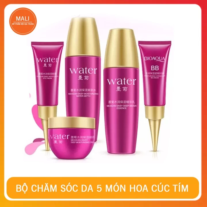 Bộ Mỹ Phẩm Chăm Sóc Da Hoa Cúc Tím Bioaqua 5 Món