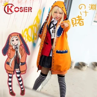 [COSER KING Store] Anime Kakegurui Yomoduki Runa Yumeko Jabami Yumemite Yumemi Meari Saotome Cosplay Costumes Jk Japanese School Girls Uniform Full Set cosplay trang phục nữ sinh nhật bản trọn bộ