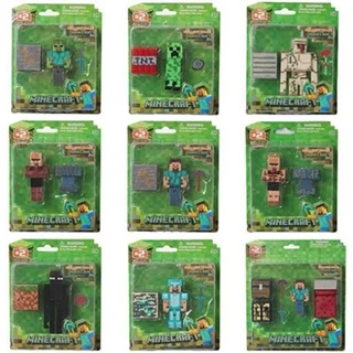 Bộ mô hình đồ chơi lắp ráp Minecraft DIY Steve Iron Golem Derma