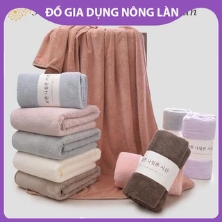 Khăn Tắm Lông Cừu Xuất Hàn Size Lớn 70x140cm NL Shop, chất khăn siêu mềm mịn thấm hút nước cực tốt