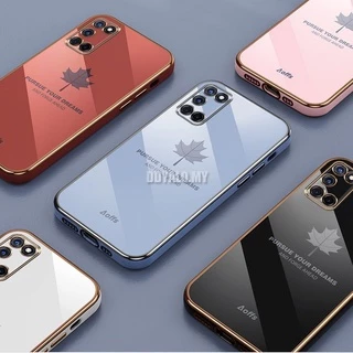 Ốp điện thoại silicon cạnh vuông mềm bóng sang trọng cho Samsung Galaxy A51 A71 A31 A21S A12 M12 A11 M11 A02S M02S A03S