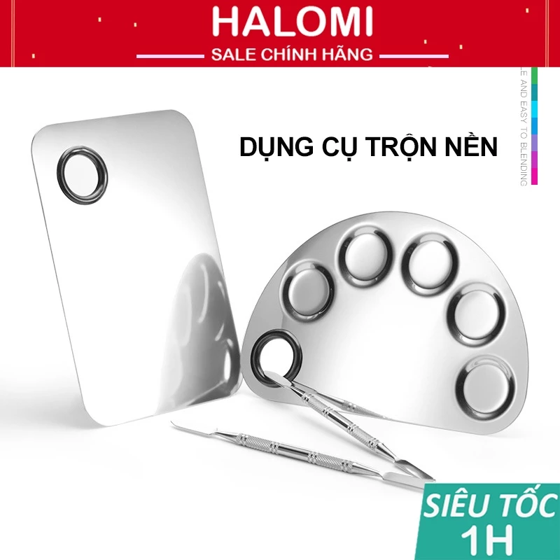 Khay Dụng Cụ Trộn Nền Bằng Thép Sáng Chính Hãng Chống Gỉ Kèm Cây Trộn