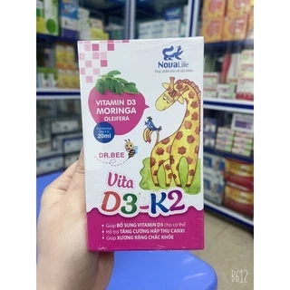 vita D3-K2 tăng cường hấp thu canxi, giúp xương , răng chắc khoẻ, bổ sung vitamin D3