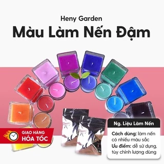 Màu Làm Nến Đậm Dạng Khối Tiện Dụng HENY GARDEN