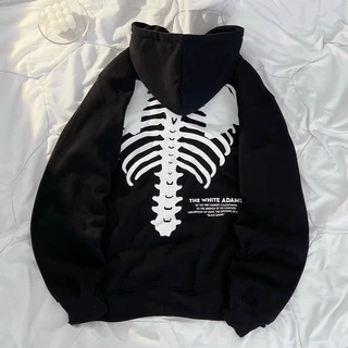 [FREESHIP] Áo Khoác HOODIE XƯƠNG Nam Nữ Chất Vải Dày Dặn Ấm Áp