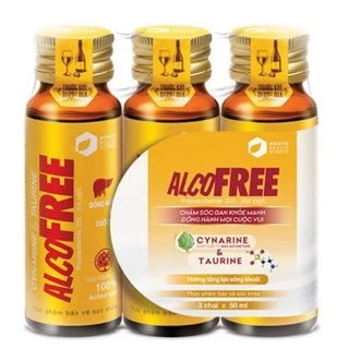 Nước uống giải Rượu Alcofree 50ml– Hỗ trợ giảm đau đầu và buồn nôn, mệt mỏi sau khi uống rượu bia