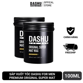 [Chính Hãng] Sáp vuốt tóc Dashu For Men Premium Original Super Mat 100ml (ĐEN)