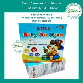 INTEND BABY ĂN NGON - siro cho trẻ biếng ăn, chậm lớn còi xương - hộp 20 ống