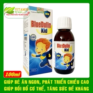 Siro biếng ăn tăng sức đề kháng phát triển chiều cao cho bé BlueDulin Kid 100ml