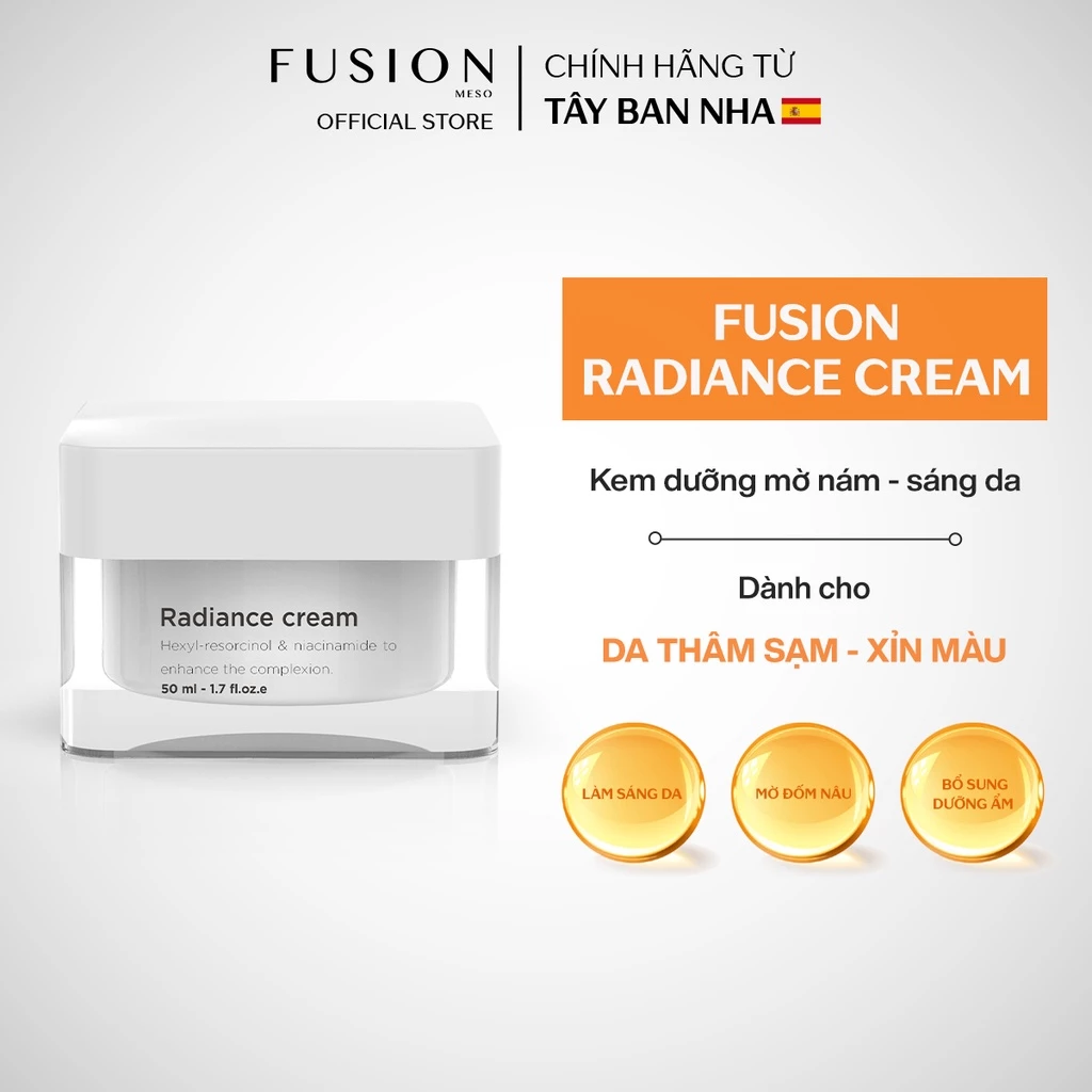 [Mã COSBAUH3 giảm 8% đơn 300K] Kem dưỡng mờ nám sáng da Fusion Radiance Cream 50ml