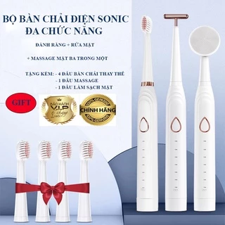 Bàn Chải Đánh Răng Điện 3 trong 1 Sóng Âm SONIC ELECTRIC TOOTHBUSH