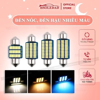 LED trần ô tô gắn nóc xe C5W full size 31mm, 36mm, 39mm, 41mm chip 3014 nhiều màu lựa chọn