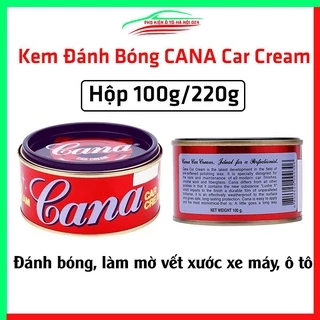 Xi đánh bóng, kem đánh bóng CANA Car Cream chuyên dùng cho ô tô xe máy