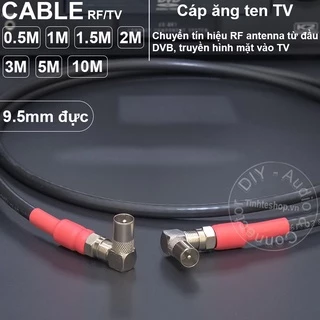 Dây ăng ten TV 2 đầu cong DIY 0.5M đến 10M