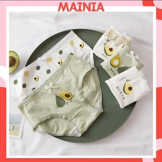 [Có Bigsize] Quần Lót Cotton Nữ Quả Bơ 🥑 5 Mẫu Quần Lót Bơ Chíp Dễ Thương Xinh Xắn Mainia Shop