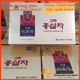 SÂM HOÀNG DIỆU - Trà hồng sâm Hàn Quốc Korea Red Ginseng 3g x 100 gói