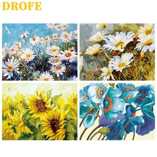 DROFE Bộ Tranh Tô Màu Số Hóa DIY 40x50cm Dùng Trang Trí