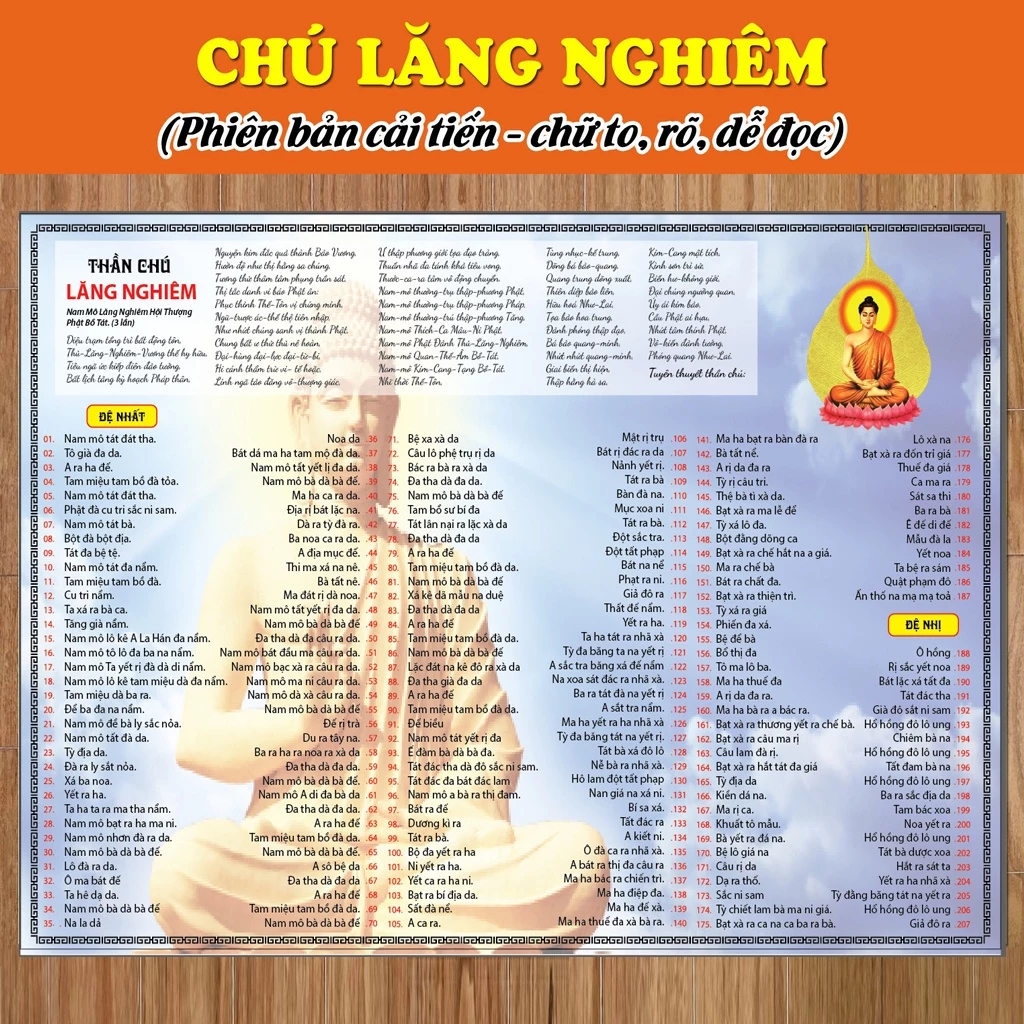 Giấy in chú lăng nghiêm khổ A3