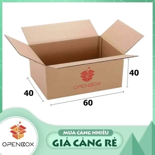 Openboxbs - 1 Thùng Carton Chuyển Nhà, Hộp Carton size 60x40x40 cm, Thùng Chuyển Nhà ( Thùng Giấy 3 Lớp )