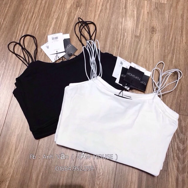 Áo dây croptop sợi bún