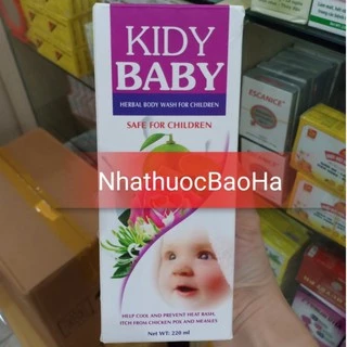 Nước tắm thảo dược KIDY BABY 220ml cho bé.