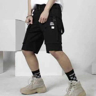 Quần short nam nữ unisex túi hộp chất vải kaki co giãn cực ngầu (Sphatsang) 