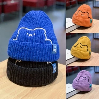 Mũ beanie Giữ Ấm Tai Gấu Dễ Thương Cho Bé 0-12 Tuổi