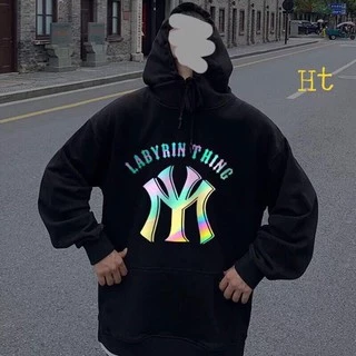 áo hoodie nỉ mũ phản quang 7 màu Ny