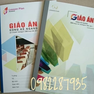 vở giáo án kẻ ngang 200 trang a4