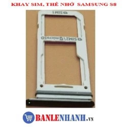 KHAY SIM, THẺ NHỚ SAMSUNG S8 MÀU ĐEN