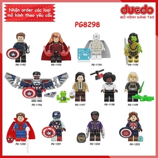 Minifigures các nhân vật siêu anh hùng trong Marvel - Đồ chơi Lắp ghép Xếp hình Mô hình Mini Iron Man POGO PG8298