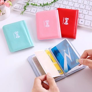 VÍ BÓP ĐỰNG GIẤY TỜ THẺ NGÂN HÀNG, CARD VISIT, THẺ ATM, CCCD DỄ THƯƠNG NHỎ GỌN, TIỆN ÍCH (12 NGĂN VÀ 24 NGĂN)