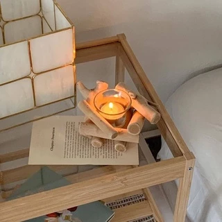 Đế Đựng Nến Candle Holder Hình Đống Củi