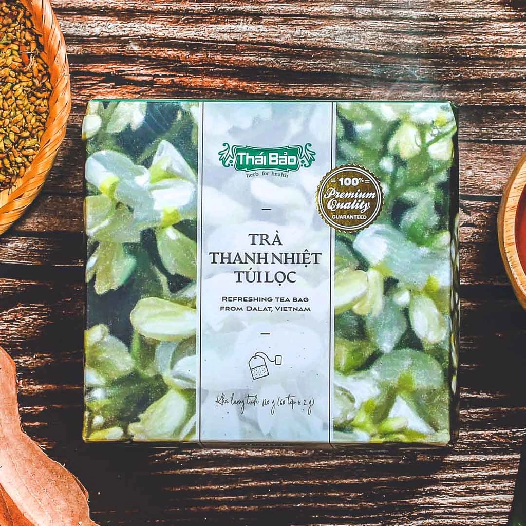 Trà thanh nhiệt túi lọc Langfarm x Thái Bảo - Thảo mộc cho sức khoẻ, thơm dịu vị thiên nhiên, sản xuất tại Đà Lạt