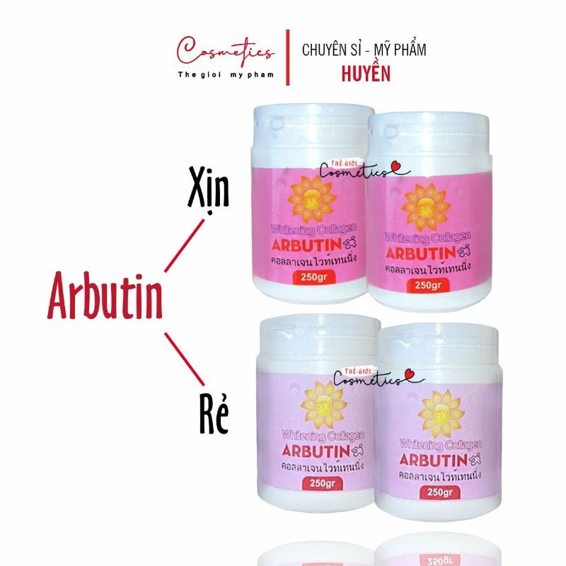 Lẻ 1 hủ Kem kích trắng Abutine 3c3 hồng 200g