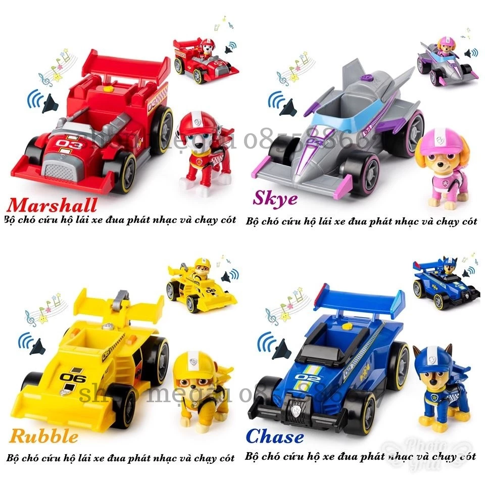 BỘ LỚN chó cứu hộ + xe đua rời phim Những chú chó cứu hộ - Paw Patrol