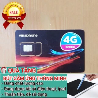 SIM 3G/4G VINAPHONE VD89 VD149 Ưu Đãi 12 Tháng- - TẶNG BÚT CẢM ỨNG CAO CẤP