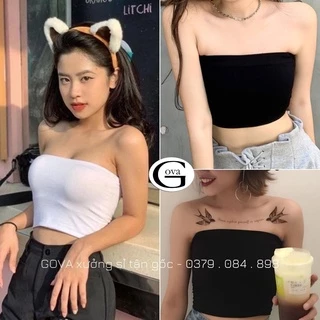 Áo Croptop ÁO ỐNG Thun Cotton Kiểu Sexy Nữ, Áo Thun Ôm Body Đẹp GOVA