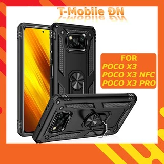 Ốp lưng Xiaomi Poco X3 NFC X3 Pro 🔥 𝐅𝐑𝐄𝐄 𝐒𝐇𝐈𝐏 🔥 Ốp chống sốc 2 lớp kèm nhẫn iring làm giá đỡ cho Poco X3 Pro NFC