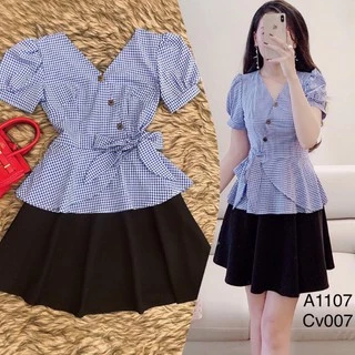 Áo kiểu peplum thắt eo xinh xắn - nhiều size và màu, form dáng chuẩn dễ mặc đi làm, dự tiệc hoặc dạo phố