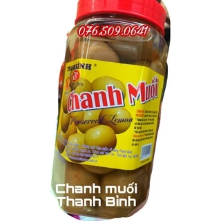 Chanh muối trái Thanh Bình hủ 900 gram [Date 2025]